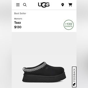Nwt Uggs Tazz women’s platform slippers.